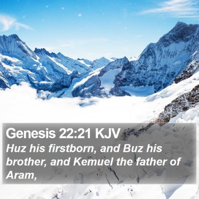 Genesis 22:21 KJV Bible Verse Image