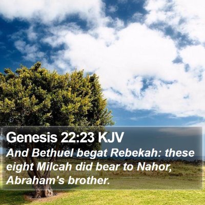 Genesis 22:23 KJV Bible Verse Image
