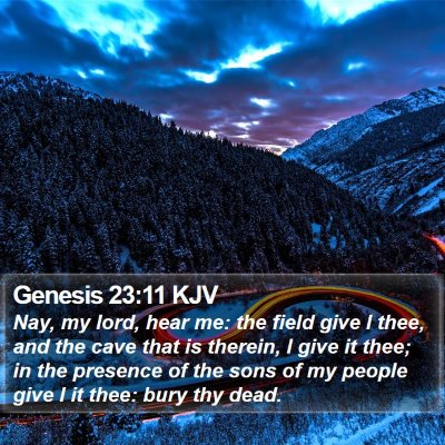 Genesis 23:11 KJV Bible Verse Image