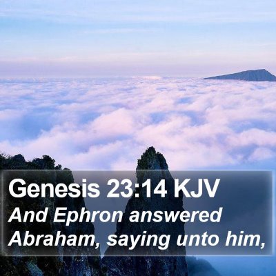 Genesis 23:14 KJV Bible Verse Image