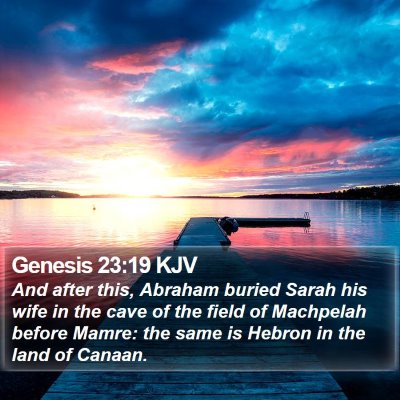 Genesis 23:19 KJV Bible Verse Image