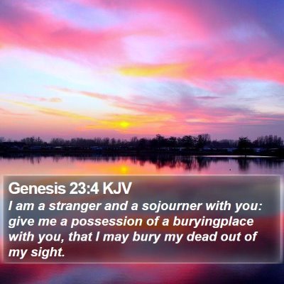 Genesis 23:4 KJV Bible Verse Image