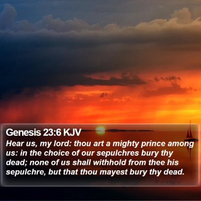 Genesis 23:6 KJV Bible Verse Image
