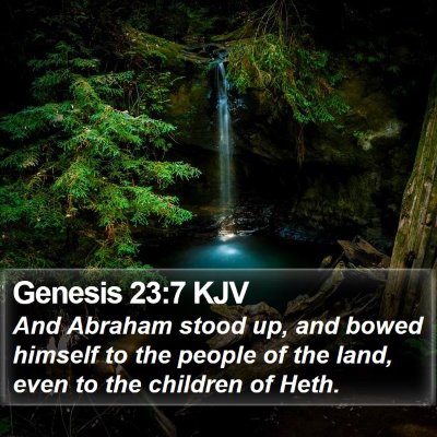 Genesis 23:7 KJV Bible Verse Image