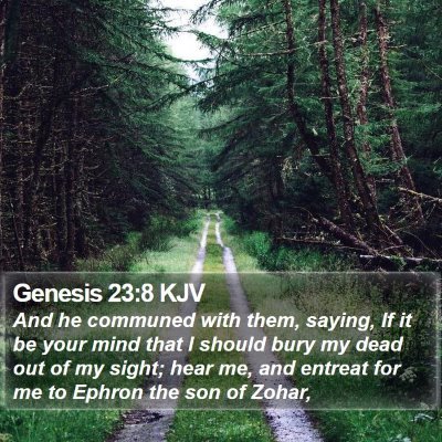 Genesis 23:8 KJV Bible Verse Image