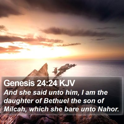 Genesis 24:24 KJV Bible Verse Image