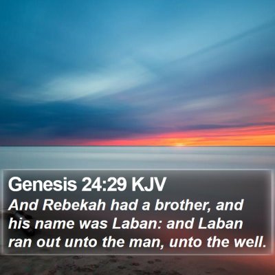 Genesis 24:29 KJV Bible Verse Image