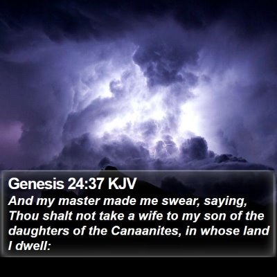 Genesis 24:37 KJV Bible Verse Image