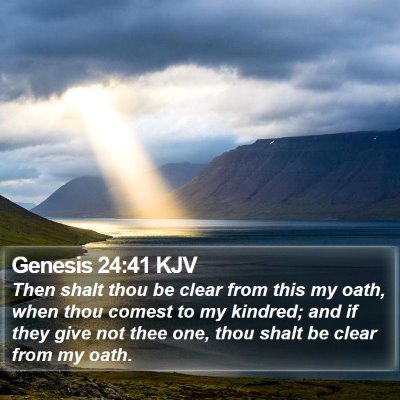 Genesis 24:41 KJV Bible Verse Image