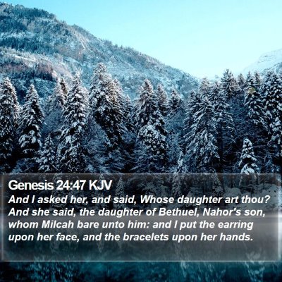 Genesis 24:47 KJV Bible Verse Image