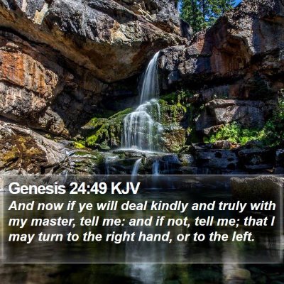 Genesis 24:49 KJV Bible Verse Image