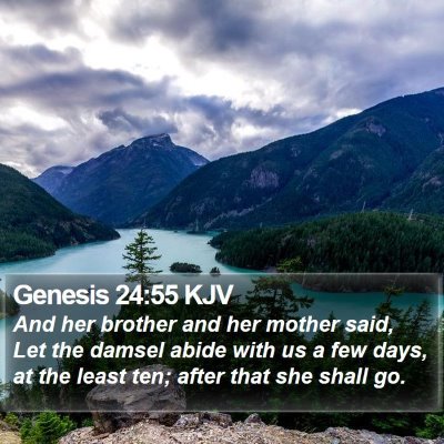 Genesis 24:55 KJV Bible Verse Image