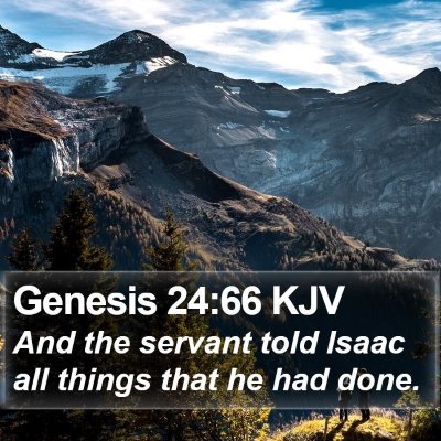 Genesis 24:66 KJV Bible Verse Image