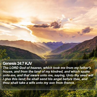 Genesis 24:7 KJV Bible Verse Image