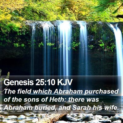 Genesis 25:10 KJV Bible Verse Image