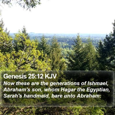 Genesis 25:12 KJV Bible Verse Image