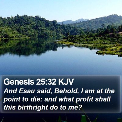 Genesis 25:32 KJV Bible Verse Image
