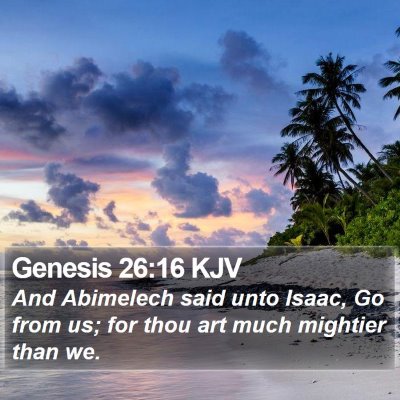 Genesis 26:16 KJV Bible Verse Image