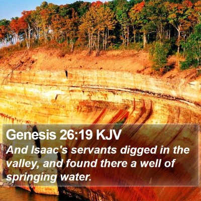 Genesis 26:19 KJV Bible Verse Image