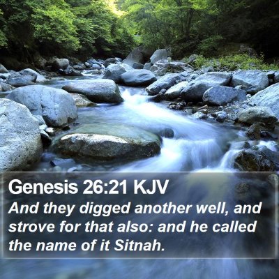 Genesis 26:21 KJV Bible Verse Image