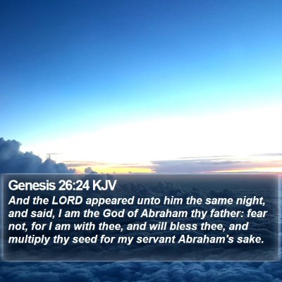 Genesis 26:24 KJV Bible Verse Image