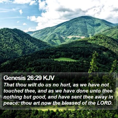 Genesis 26:29 KJV Bible Verse Image