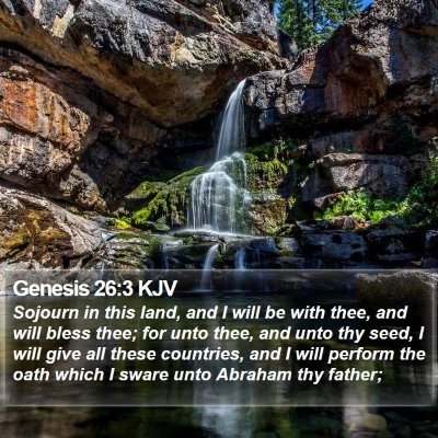 Genesis 26:3 KJV Bible Verse Image
