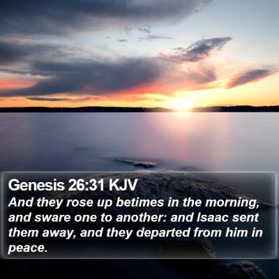 Genesis 26:31 KJV Bible Verse Image