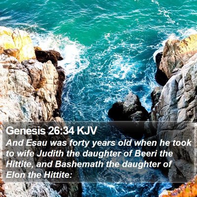 Genesis 26:34 KJV Bible Verse Image