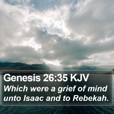Genesis 26:35 KJV Bible Verse Image