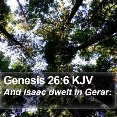 Genesis 26:6 KJV Bible Verse Image