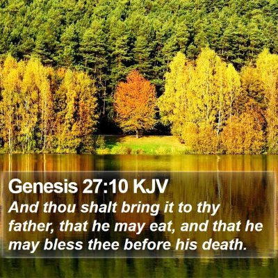 Genesis 27:10 KJV Bible Verse Image