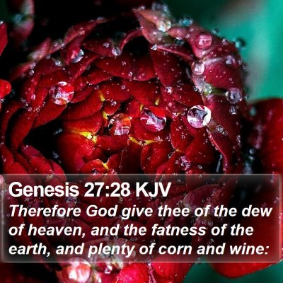 Genesis 27:28 KJV Bible Verse Image