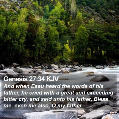 Genesis 27:34 KJV Bible Verse Image