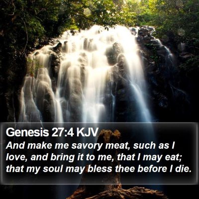 Genesis 27:4 KJV Bible Verse Image