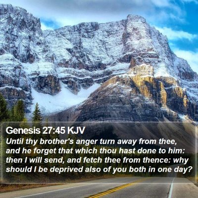 Genesis 27:45 KJV Bible Verse Image