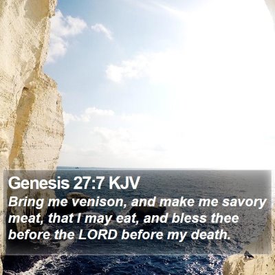 Genesis 27:7 KJV Bible Verse Image