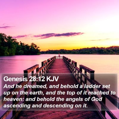 Genesis 28:12 KJV Bible Verse Image