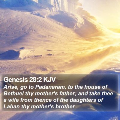 Genesis 28:2 KJV Bible Verse Image