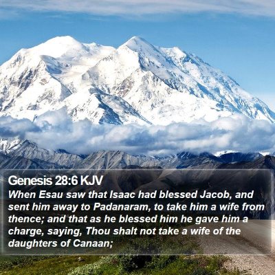 Genesis 28:6 KJV Bible Verse Image