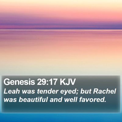 Genesis 29:17 KJV Bible Verse Image