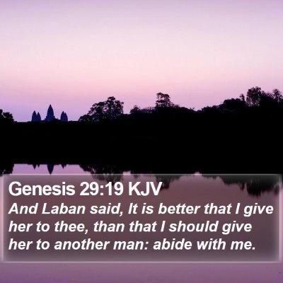 Genesis 29:19 KJV Bible Verse Image