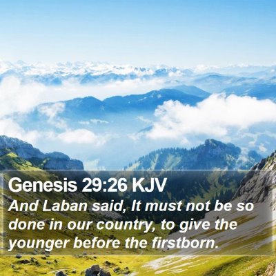 Genesis 29:26 KJV Bible Verse Image