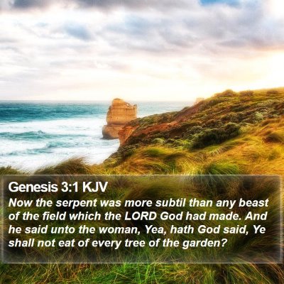 Genesis 3:1 KJV Bible Verse Image
