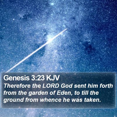 Genesis 3:23 KJV Bible Verse Image