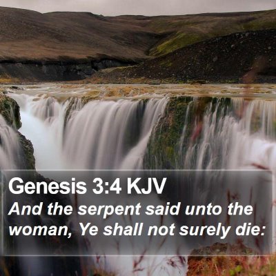 Genesis 3:4 KJV Bible Verse Image