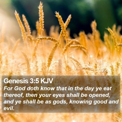 Genesis 3:5 KJV Bible Verse Image