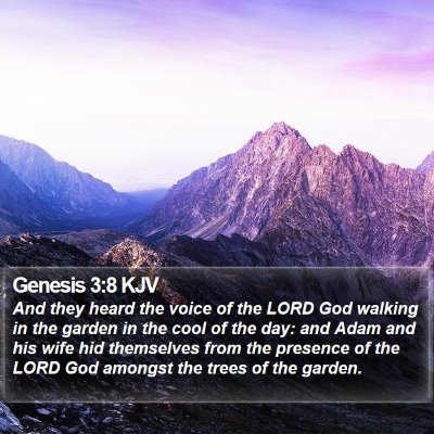 Genesis 3:8 KJV Bible Verse Image