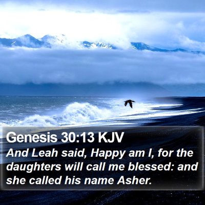 Genesis 30:13 KJV Bible Verse Image