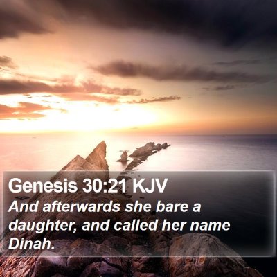 Genesis 30:21 KJV Bible Verse Image
